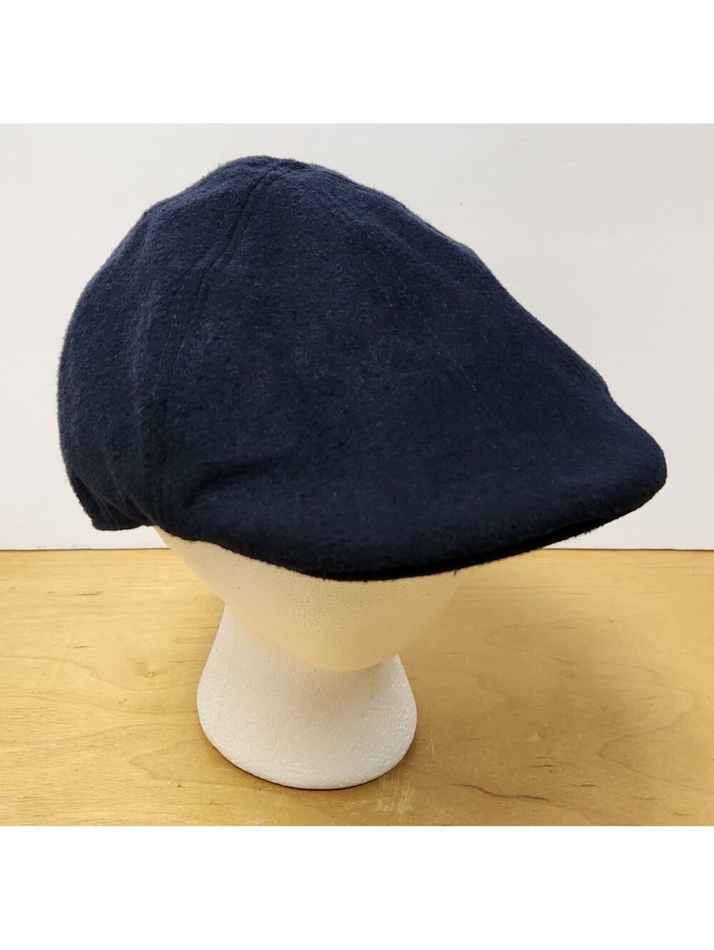 Cremieux Collection Men's Navy Blue Flat Cap Ivy Driving Hat Wool Blend Sz S/M
